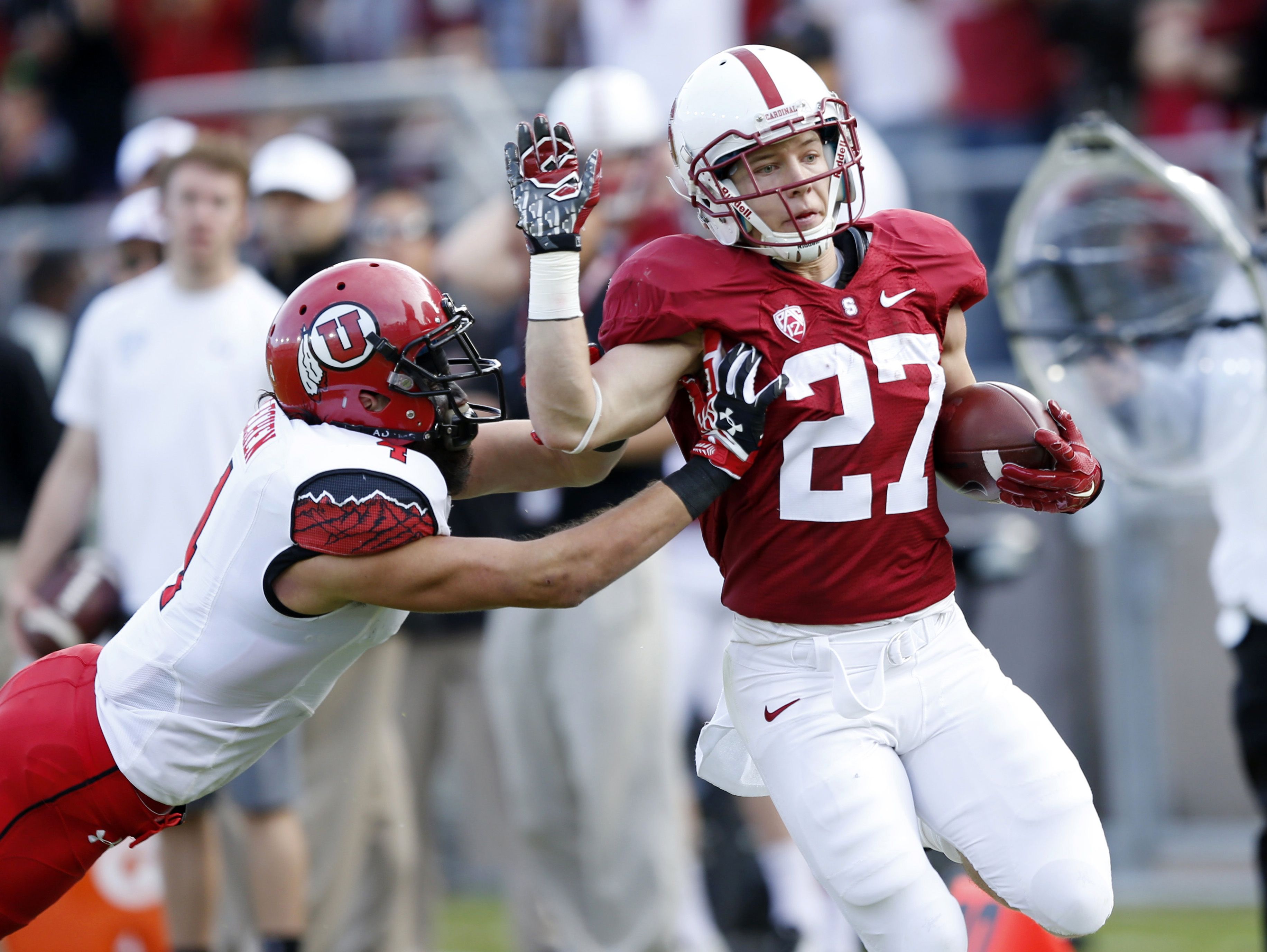Christian McCaffery looks to be next in a long line of powerful Stanford running backs, none of whom have made big impacts in the NFL.